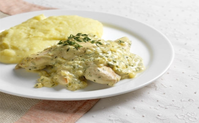 Lomitos de pollo a la mostaza y tomillo